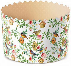 Форма для кулича ПТИЧКИ В САДУ d110*h85 мм, 1 шт. Форма для кулича ПТИЧКИ В САДУ d110*h85 мм, 1 шт.