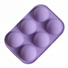 Силиконовая форма СФЕРА (6 ячеек), d=5,5 см