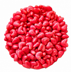 Драже Сердечки красные 100 г