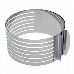 Кольцо раздвижное для нарезки коржей 16-20 см Кольцо раздвижное для нарезки коржей 16-20 см