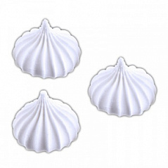 Безе рифленые средние белые, 50 г