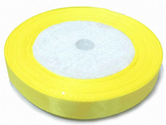 Лента атласная НЕОНОВО-ЖЕЛТАЯ 2 см, намотка 23 метра Лента атласная НЕОНОВО-ЖЕЛТАЯ 2 см, намотка 23 метра