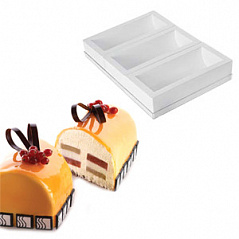 Форма ТОРТАФЛЕКС БУШЕ поднос+3 формы Silikomart Форма ТОРТАФЛЕКС БУШЕ поднос+3 формы Silikomart