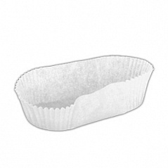 Капсула бумажная овал OV7 белая, 100 шт