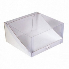 Коробка для торта с прозрачной крышкой, 22,5*22,5*10 см