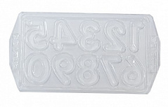 Форма пластиковая для шоколада ЦИФРЫ 25*13,5 см