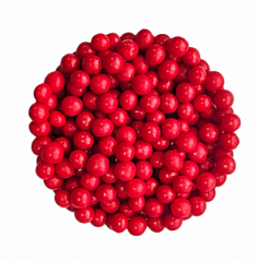 Драже Жемчужный красные 6-8 мм, 100 г