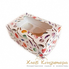 Коробка для кексов Пасха, 6 ячеек