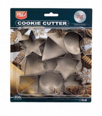 Набор форм для вырезания печенья "Фигуры" 8 шт, 5 см Набор форм для вырезания печенья "Фигуры" 8 шт, 5 см