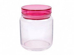 БАНКА для продуктов стеклянная с пластмассовой крышкой "Colorlicious pink" Luminarc, 750 мл