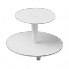 Подставка для торта 2-ярусная пластиковая