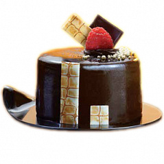 Поднос 9 см черный круглый ГОУГОУ