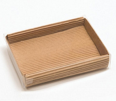 Коробка для конфет с прозрачной крышкой ForGenika, 14*10,5*2,5 см