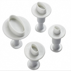 Выемка-плунжер Овал набор из 4 шт. Выемка-плунжер Овал набор из 4 шт.