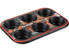Форма прямоугольная антипригарная 6 кексов PERFECTO LINEA 26*18 см