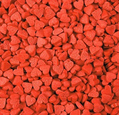 Посыпка Сердечки красные (мини), 100 г