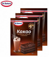 Какао порошок алкализированный Dr.BAKERS 25 г