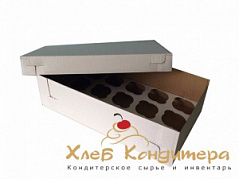 Коробка для транспортировки кексов, 15 ячеек