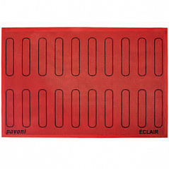 Коврик силиконовый Эклер 20 контуров 125х 25 мм Pavoni