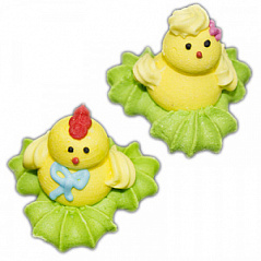 Сахарное украшение ЦЫПЛЕНОК МАЛЫЙ, 3 шт