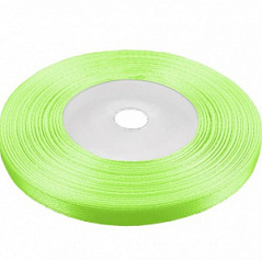 Лента атласная САЛАТОВАЯ 0,6 см, намотка 23 метра