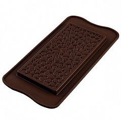 Форма силиконовая ИЗИ-ШОК Шокобар любовь Silikomart