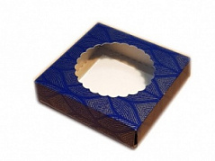 Коробка для печенья со съемной крышкой Бронзовый орнамент на 1 шт.