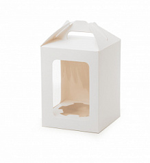 Коробка для кулича JUMPL с окном, 12*12*16 см