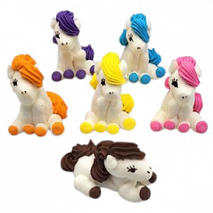 Сахарное украшение ВЕСЕЛЫЕ ЛОШАДКИ,1 шт