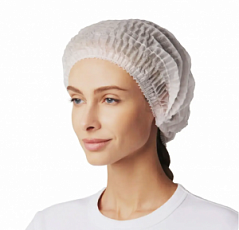 Шапочка-шарлотта белая, 100 шт Шапочка-шарлотта белая, 100 шт