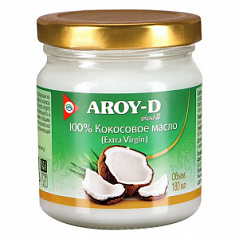 Кокосовое масло Extra Virgin Aroy-D, 180 мл