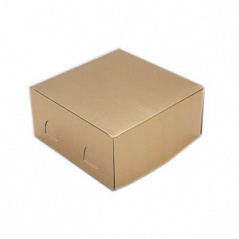 Коробка для торта золотая, 28*28*14 см