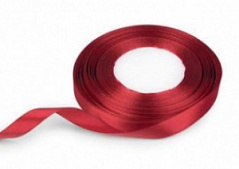 Лента атласная РУБИНОВАЯ 0,6 см, 23 метра