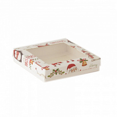 Коробка для конфет Дед Мороз на 15 шт., 15*15*3 см