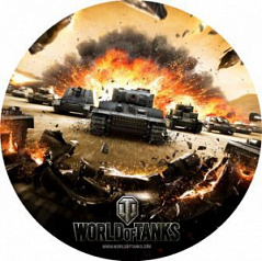 Вафельная картинка World of Tanks, d=20 см