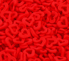 Посыпка Сердечки красные двойные, 100 г