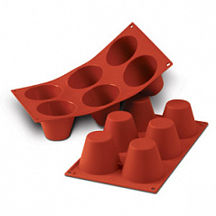 Форма силиконовая СИЛИКОНФЛЕКС Маффин большой SF052 Silikomart