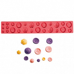 Силиконовый молд БОРДЮРНЫЙ ПУГОВИЦЫ Pavoni, 30х5 см