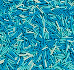 Посыпка Вермишель Микс №6 сине-бело-голубой, 100 г Посыпка Вермишель Микс №6 сине-бело-голубой, 100 г